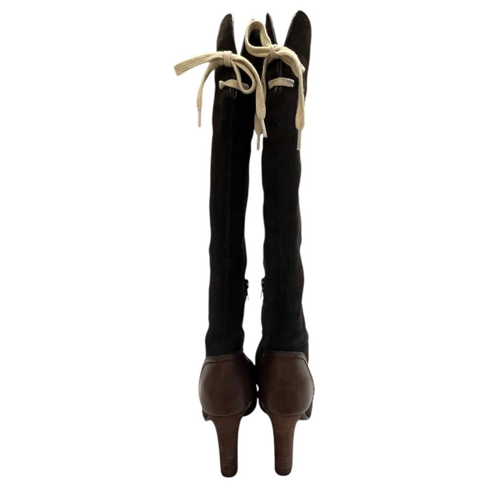 See By Cloe Boots Womens 37 7 Brown Suede Leather Knee High Tall Lara Designer - Picture 8 of 13